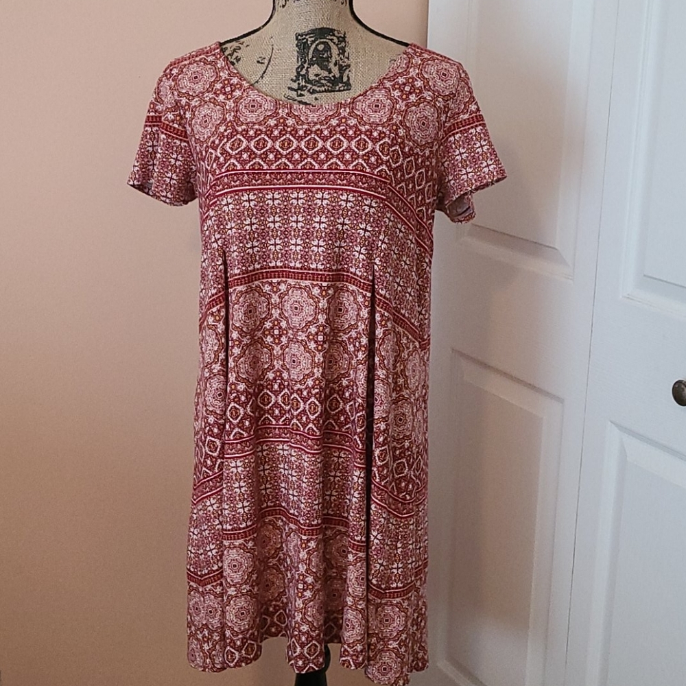 🌷Pink Rose Mini Dress